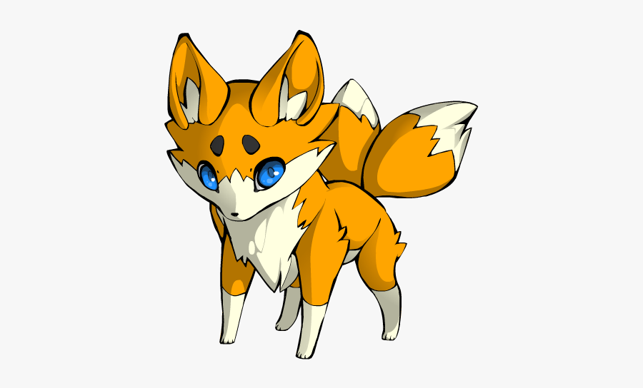 Kawaii Tails The Fox, Transparent Clipart
