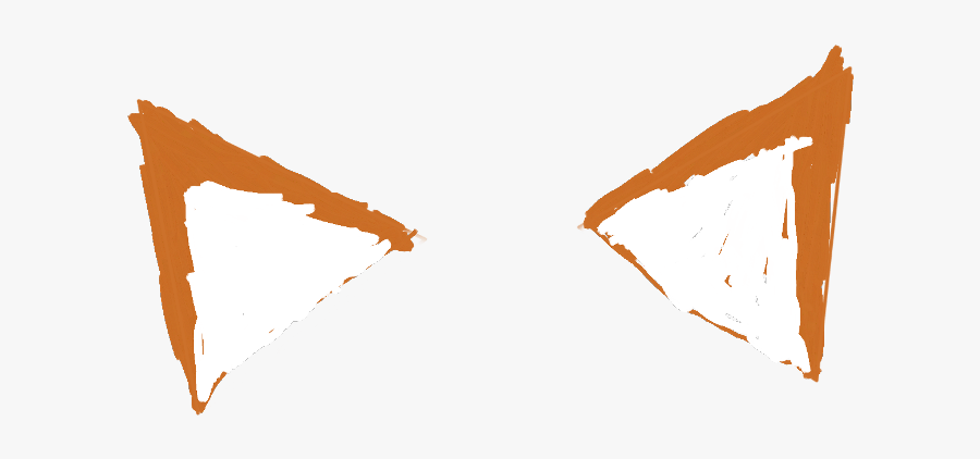 #fox #filter #ears #puppy #cat - Triangle, Transparent Clipart