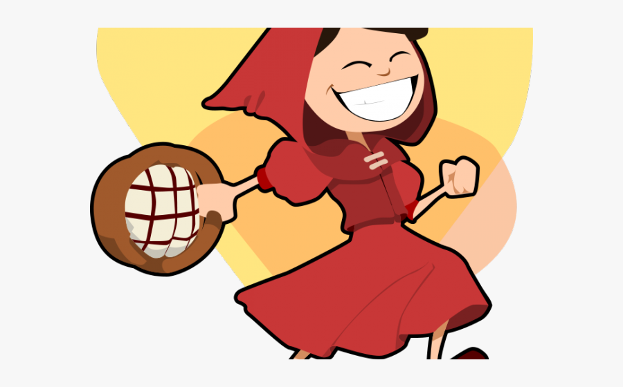 Clipart Little Red Riding Hood Cartoon, Transparent Clipart