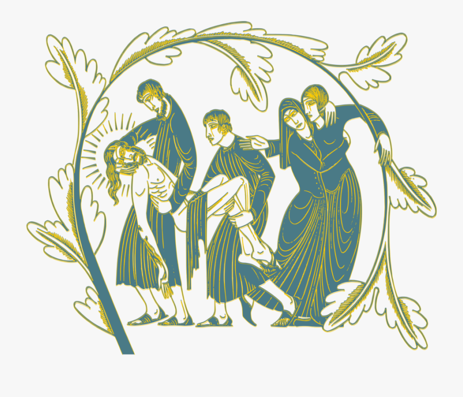 Art,grass Family,flowering Plant - Eric Gill The Four Gospels, Transparent Clipart