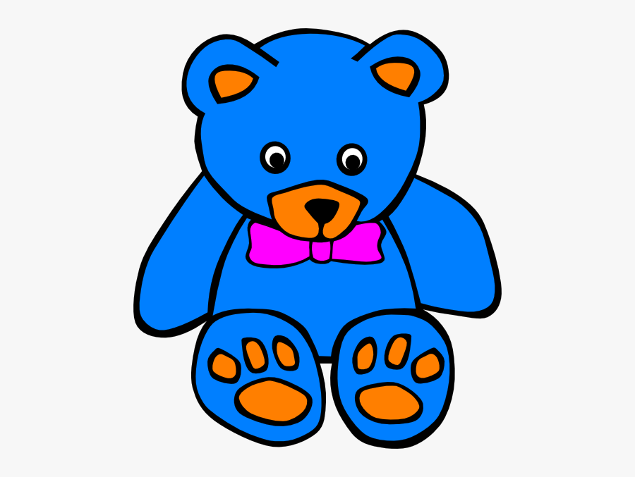 Coloured Teddy Bear Clipart, Transparent Clipart