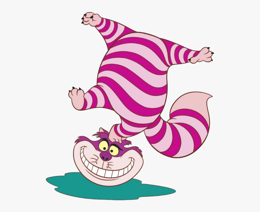 Upside Down Cheshire Cat, Transparent Clipart