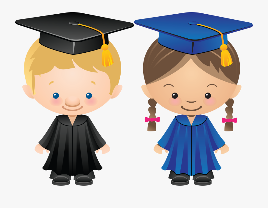 Ceremony Graduate Academic Dress Square Cap Transprent - Graduation Boy And Girl Clipart, Transparent Clipart