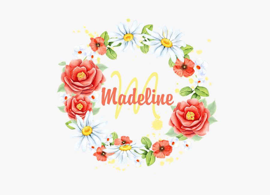 Floral Clipart Monogram - Floral Design, Transparent Clipart