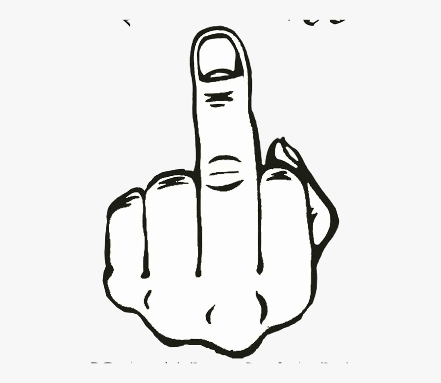 Middle Finger Free Clip Art On Transparent Png - Draw A Middle Finger Easy, Transparent Clipart