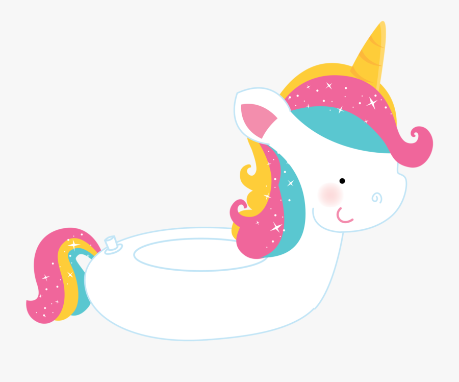 Transparent Rainbow Unicorn Clipart - Cartoon, Transparent Clipart