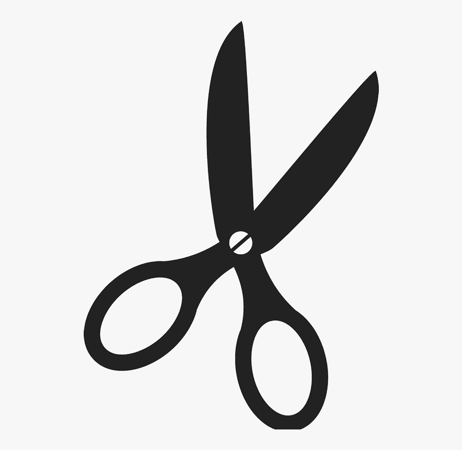 Scissors Rubber Stamp - Scissors, Transparent Clipart