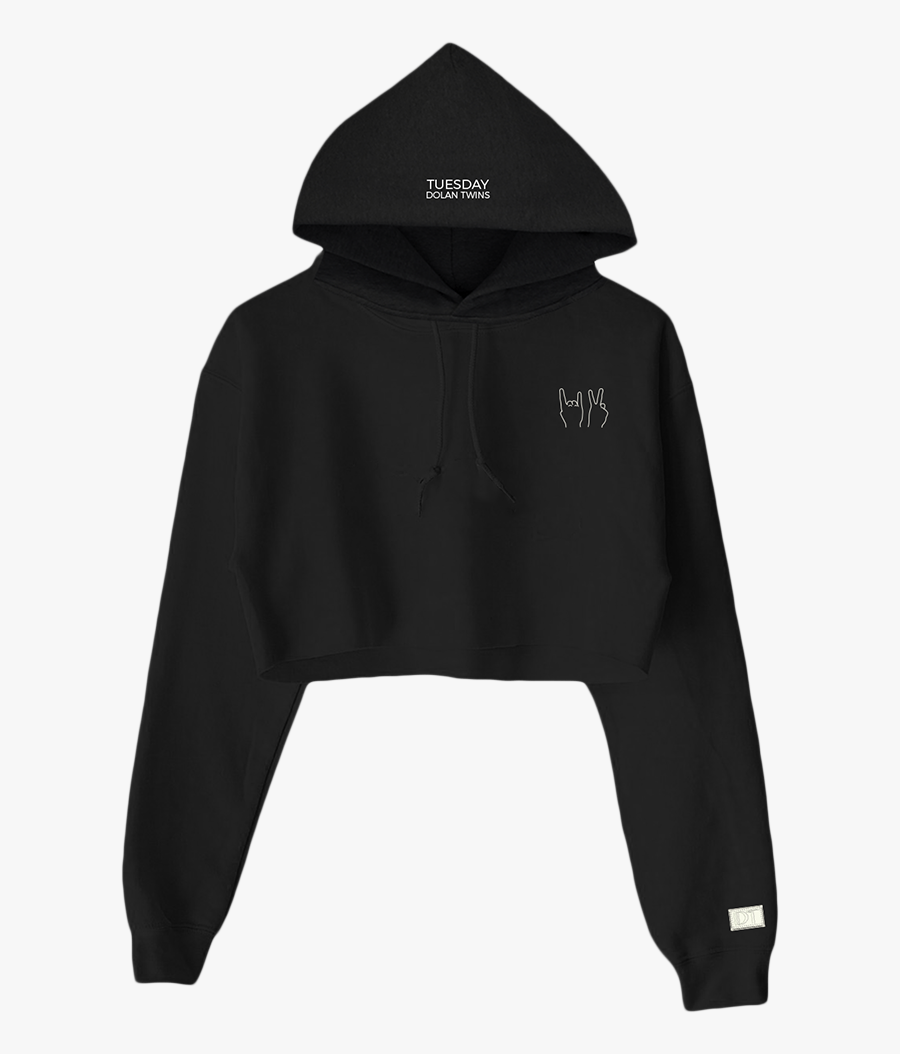 Dt Cropped Hoodie - Hoodie, Transparent Clipart