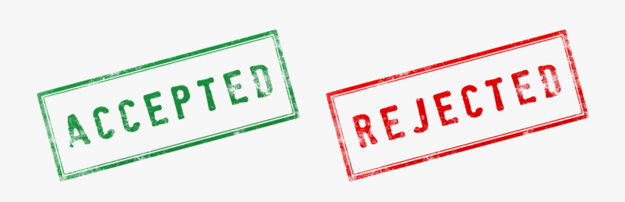 Free Imprint Stamp Illustrations - Approved Declined, Transparent Clipart