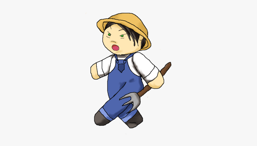 Farmer Drawing Animated - Cartoon, Transparent Clipart