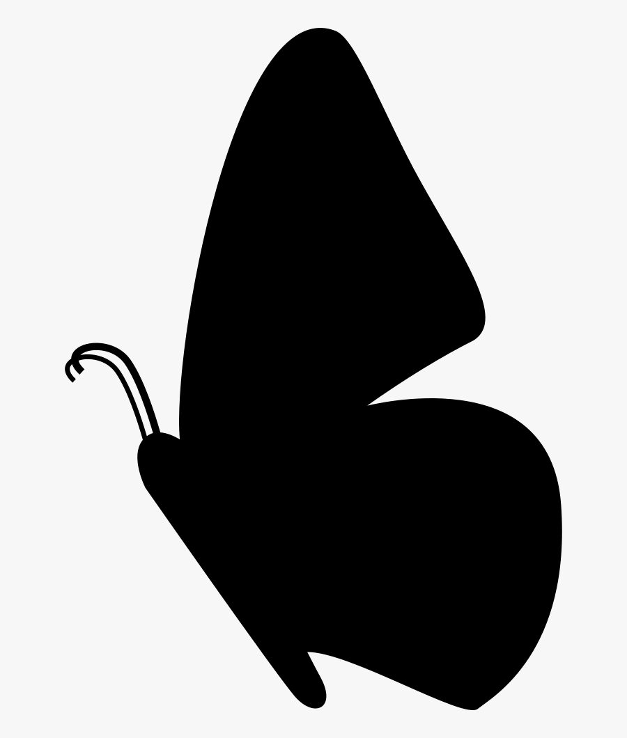 Download Side View Svg Png - Butterfly Silhouette Side View , Free Transparent Clipart - ClipartKey