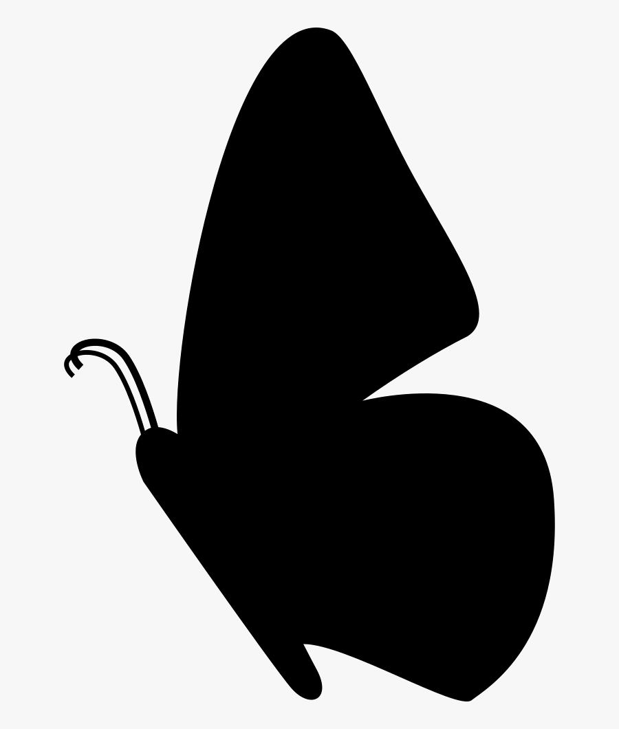 Download Side View Svg Png - Butterfly Silhouette Side View , Free ...