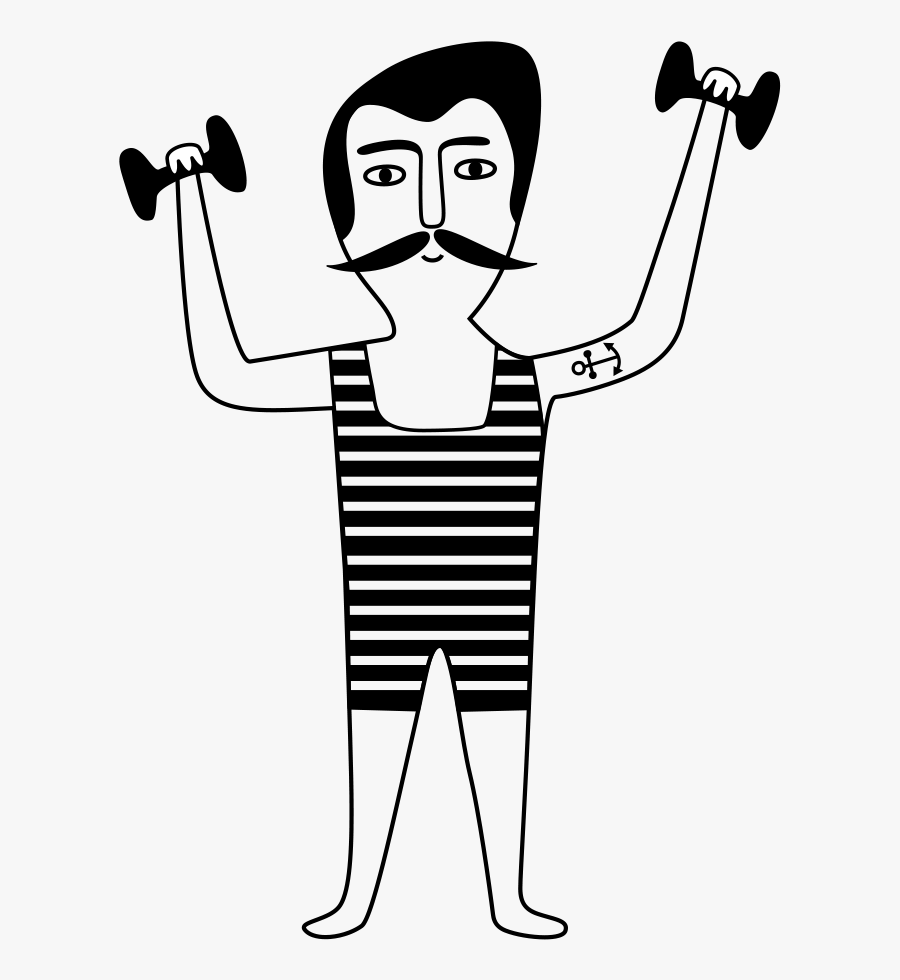 Circus Clipart High Wire - Siłacz Kolorowanka, Transparent Clipart