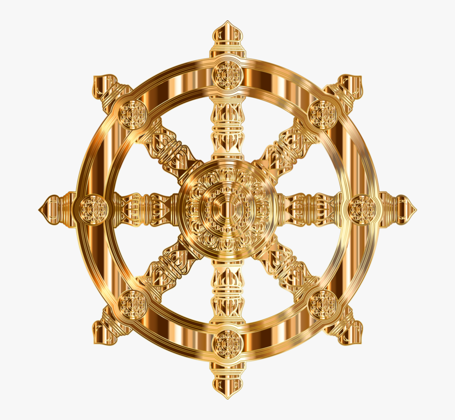 Brass,metal,symbol - Buddhist Symbol Of Religions, Transparent Clipart