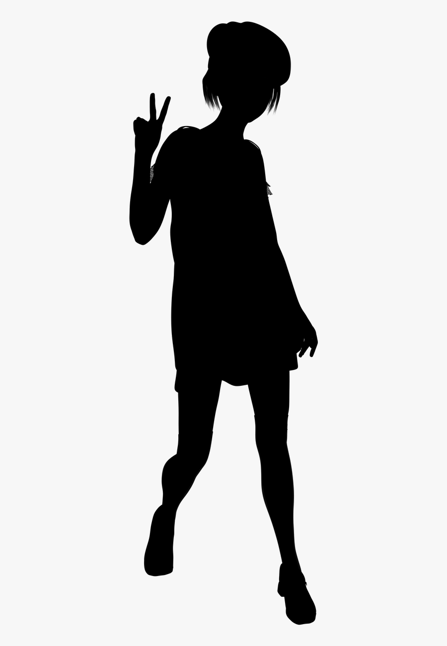 Teenager Clipart Black And White - Walking Person Silhouette Png, Transparent Clipart