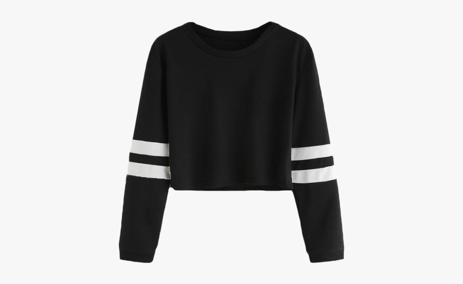 #black #white #stripe #aesthetic #teen #trend #blackamdwhite - Sweatyrocks Tshirt, Transparent Clipart