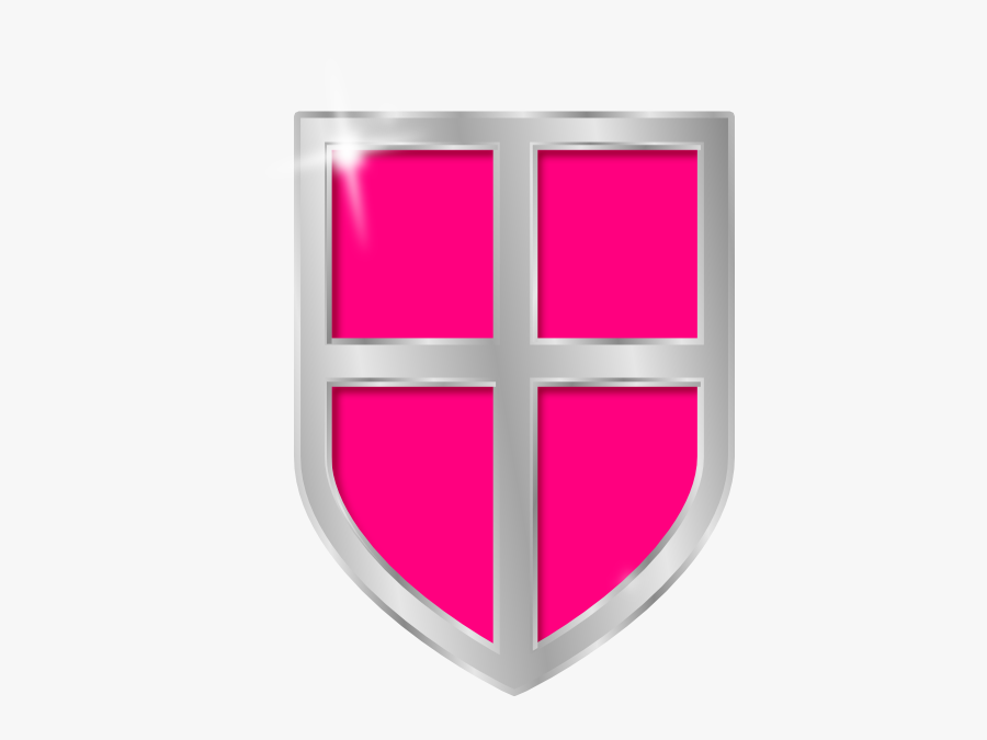 Clip Art At Clker - Pink Shield Png, Transparent Clipart
