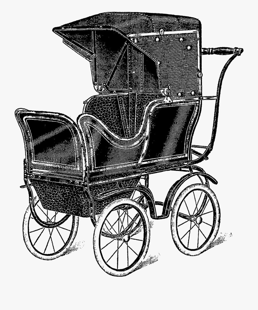 Stock Baby Carriage Illustration - Wagon, Transparent Clipart