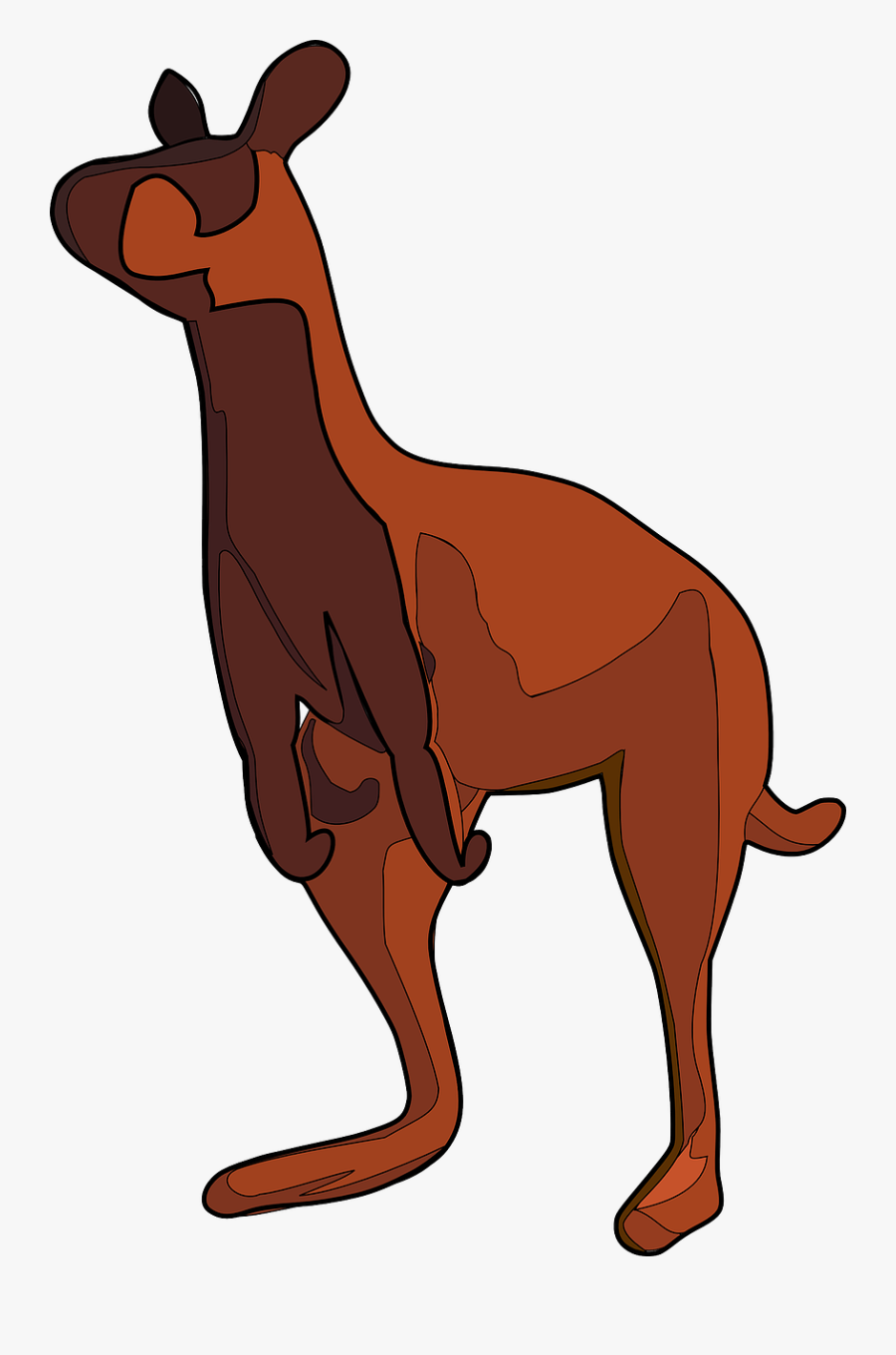 Kangaroo Animal Mammal Free Photo - Kangaroo, Transparent Clipart