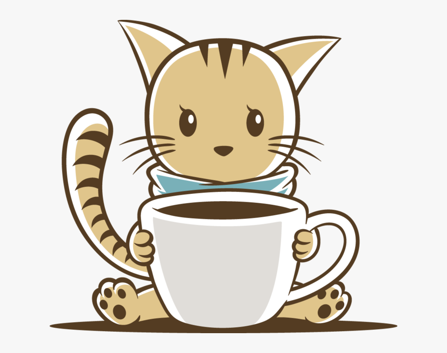 Clip Art Fun Pics Images Reservations - Cat Drinking Coffee Clipart, Transparent Clipart