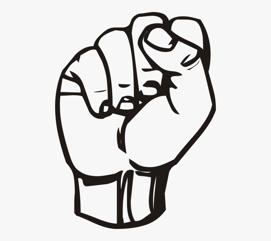 Sign Language, Hand, Gesture, Communicate, Deaf - Fist Clipart, Transparent Clipart