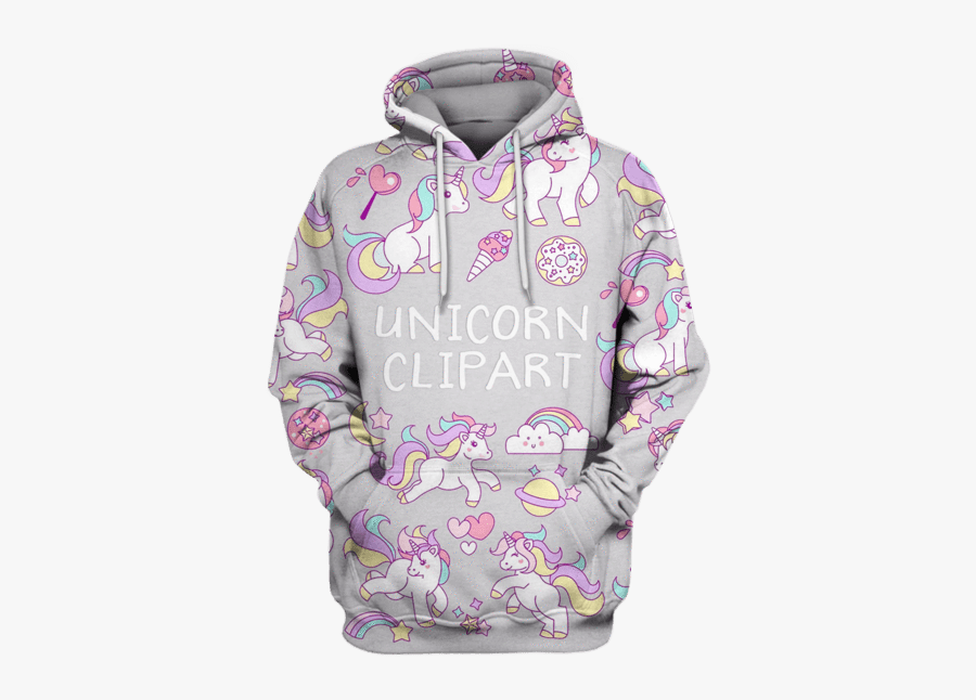Gearhuman 3d Unicorn Party Ziphoodies - Peppa Pig Hoodies, Transparent Clipart