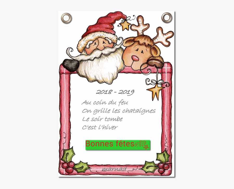 Joyeux Noël À Tous - Fun Christmas Border Clipart, Transparent Clipart
