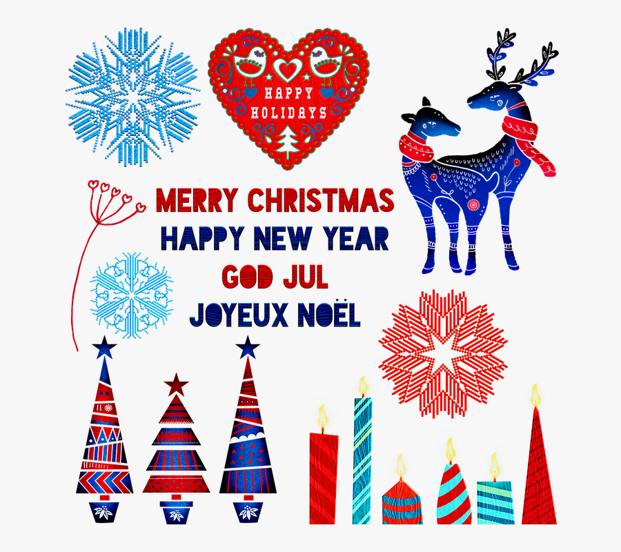 Christmas, Scandia, Scandivian, Winter, Postcard - Christmas Day, Transparent Clipart