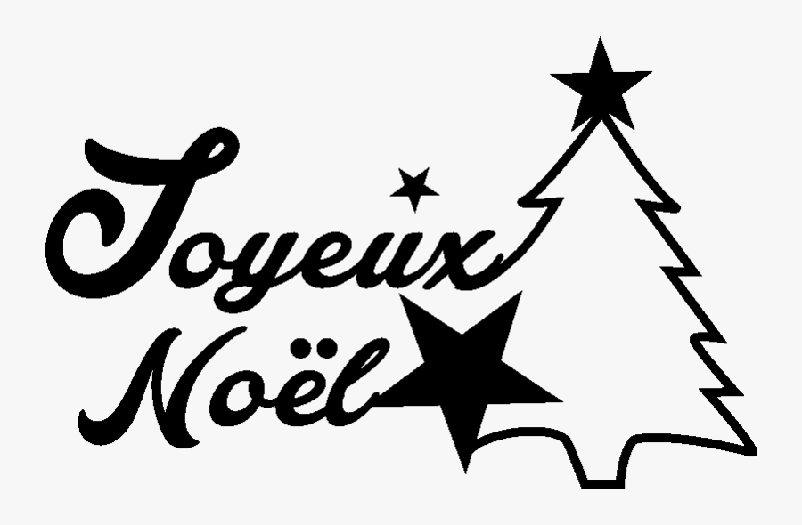 Calligraphie Joyeux Noel Etoile, Transparent Clipart