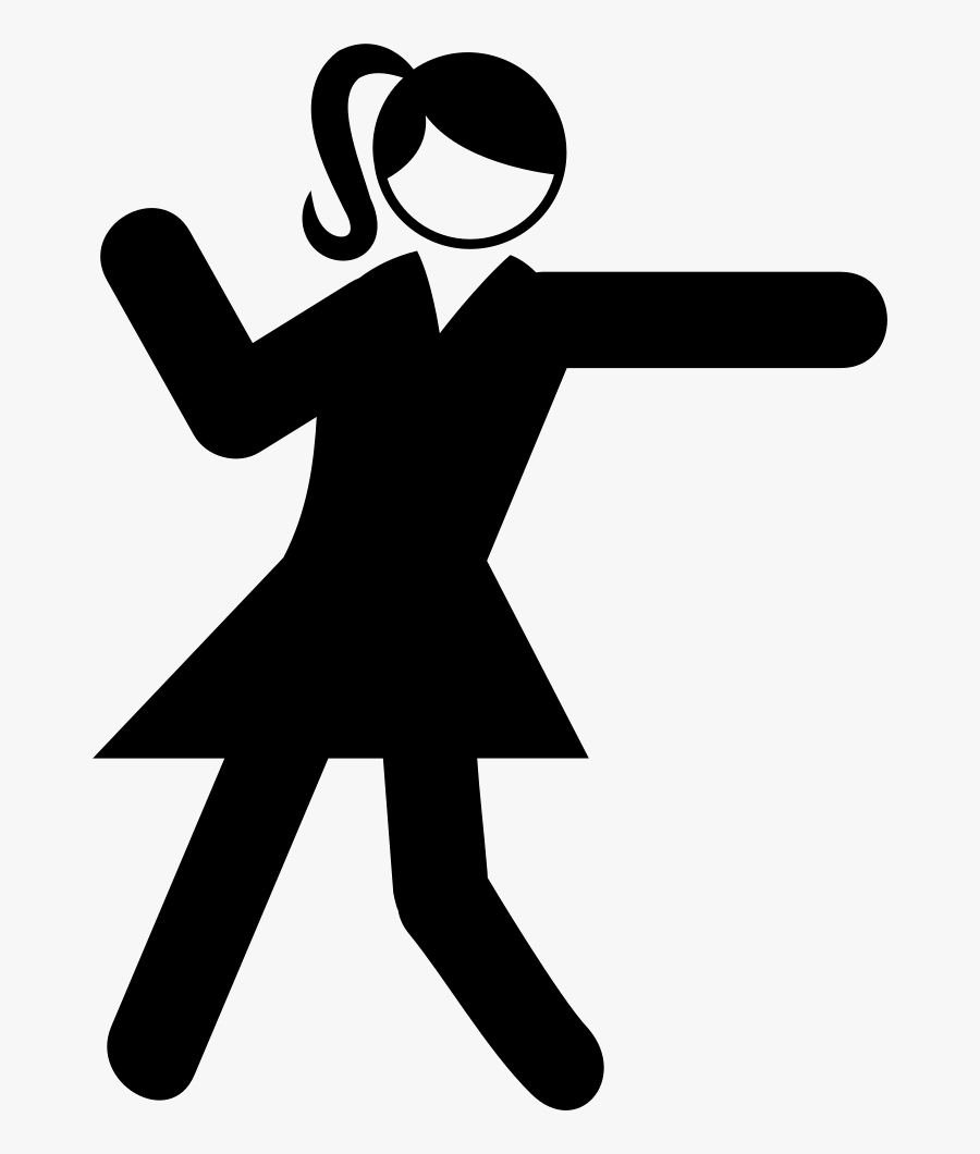Dancing Girl Icon Png Clipart , Png Download - Girl Dance Icon Png, Transparent Clipart
