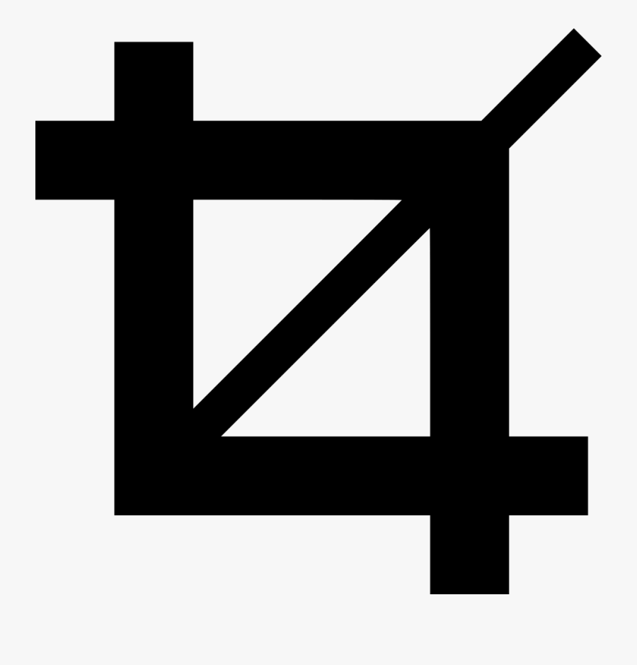 Crop Tool Svg Png Icon - Crop Photoshop Logo, Transparent Clipart