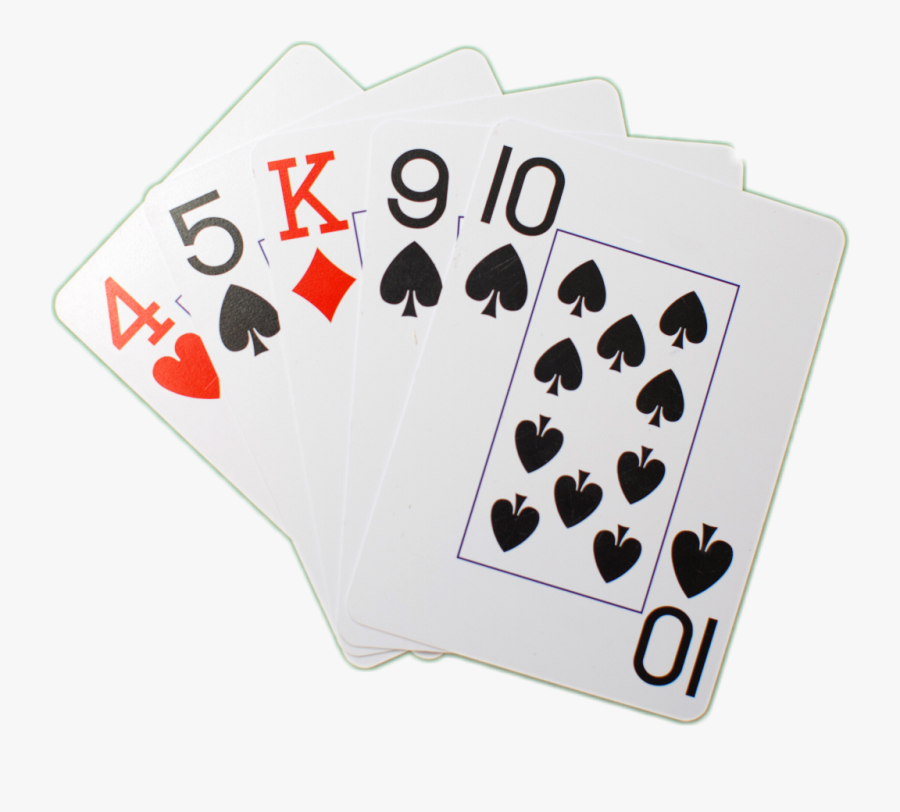 #cards - Gold Royal Flush Playing Cards, Transparent Clipart