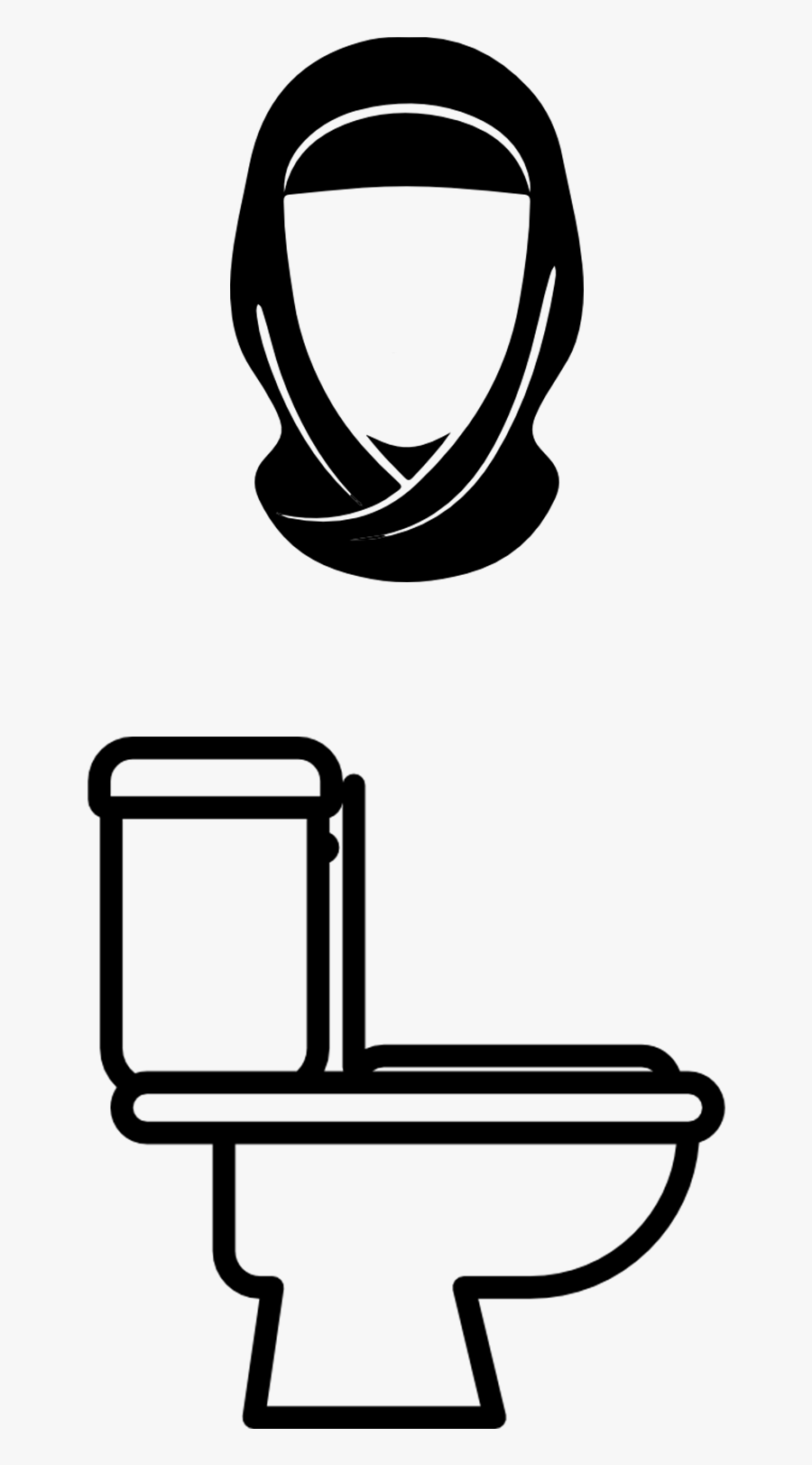 Women"s Toilet Sign - Toilet, Transparent Clipart