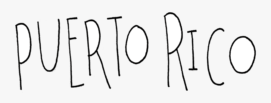 Puerto Rico Map - Line Art, Transparent Clipart