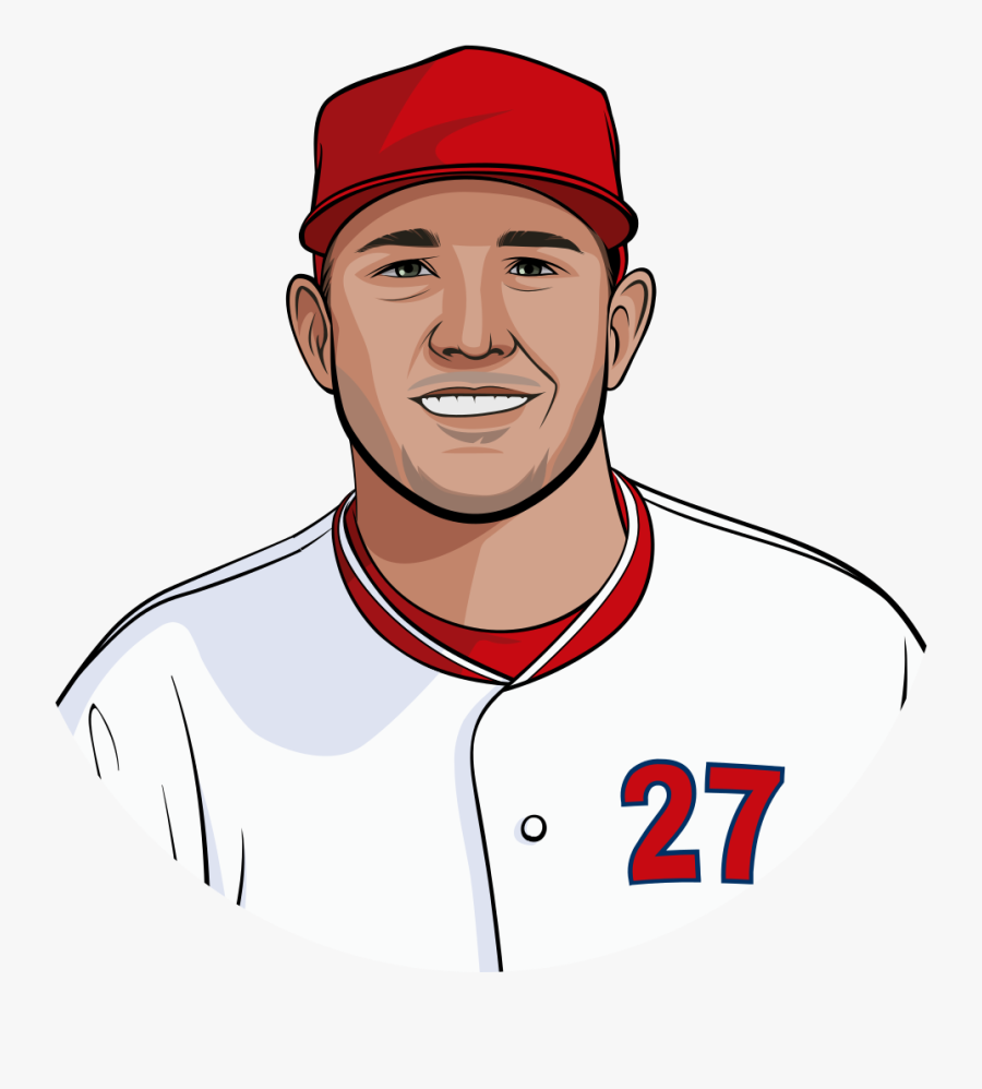 Hd Mike Trout - Baseball Player, Transparent Clipart