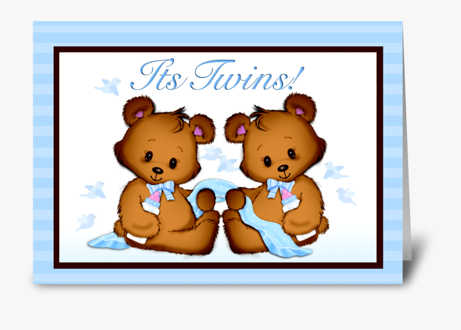 Teddy Bear Twin Boy, Transparent Clipart