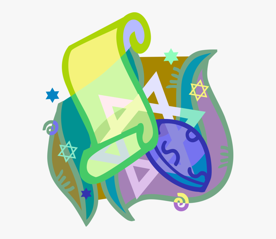 Vector Illustration Of Jewish Kippah Kip Yarmulke Cap - Illustration, Transparent Clipart