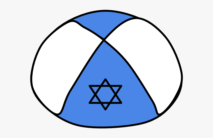 Yarmulke, Light Blue - Kippah Clipart, Transparent Clipart