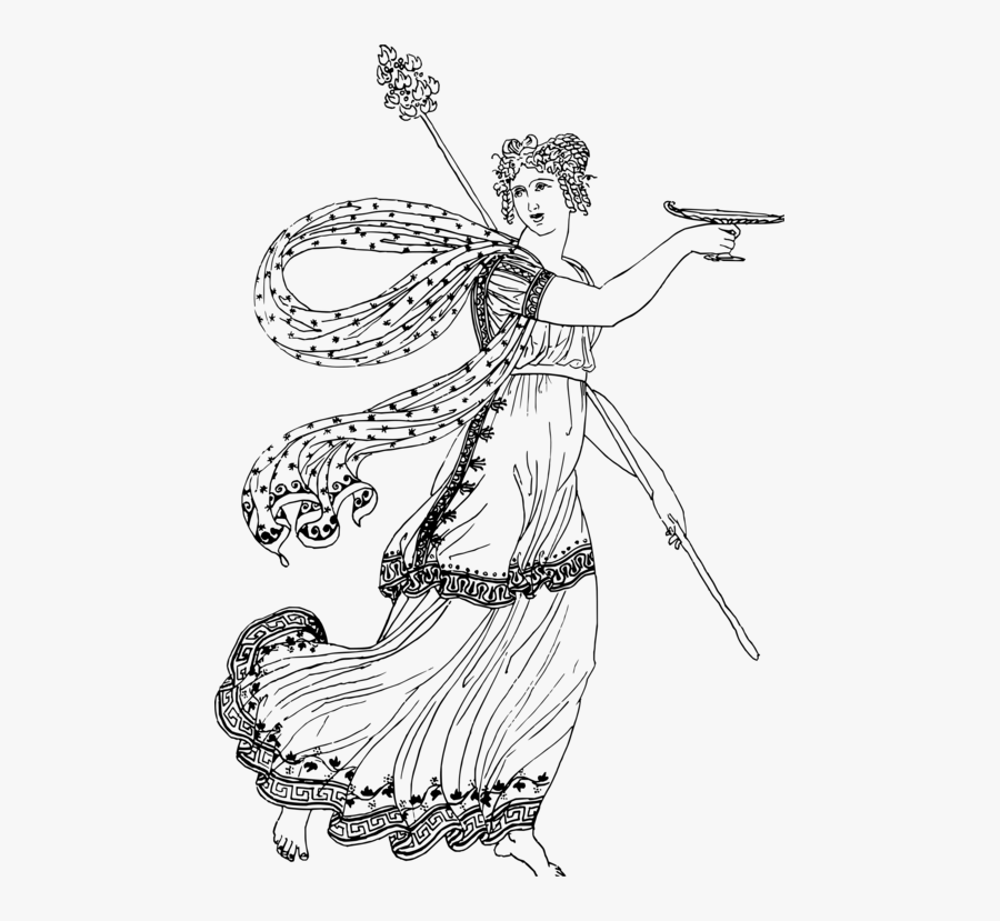 Line Art,art,coloring Book - Ancient Greek Clothing, Transparent Clipart