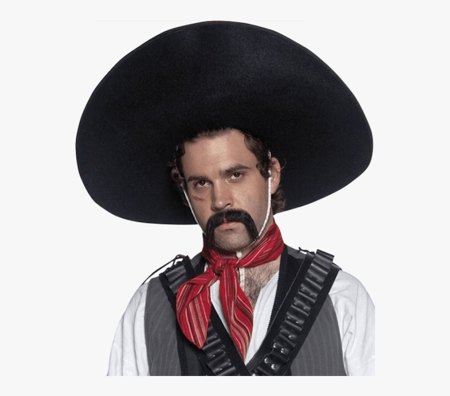 Transparent Mexican People Clipart - Mexican Handlebar Moustache, Transparent Clipart