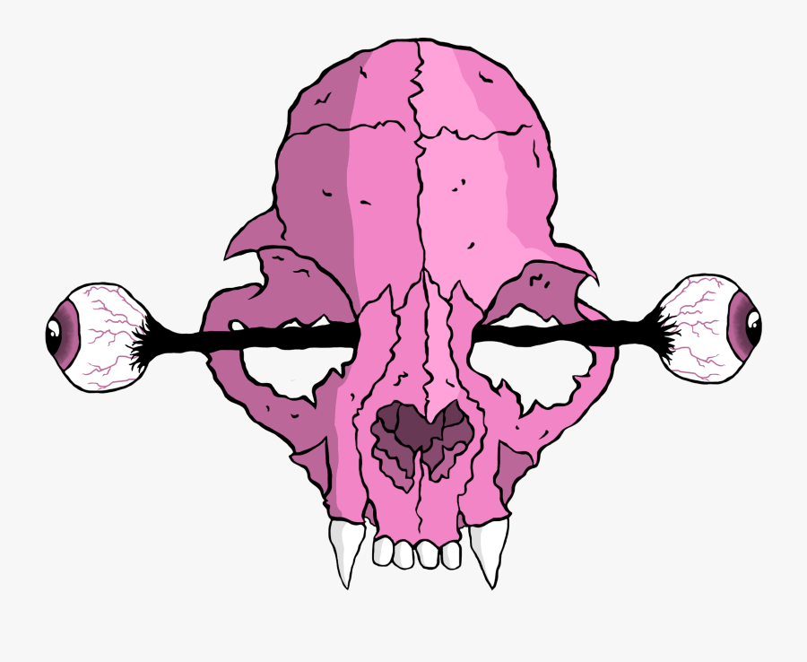 Transparent Cat Skull Png, Transparent Clipart