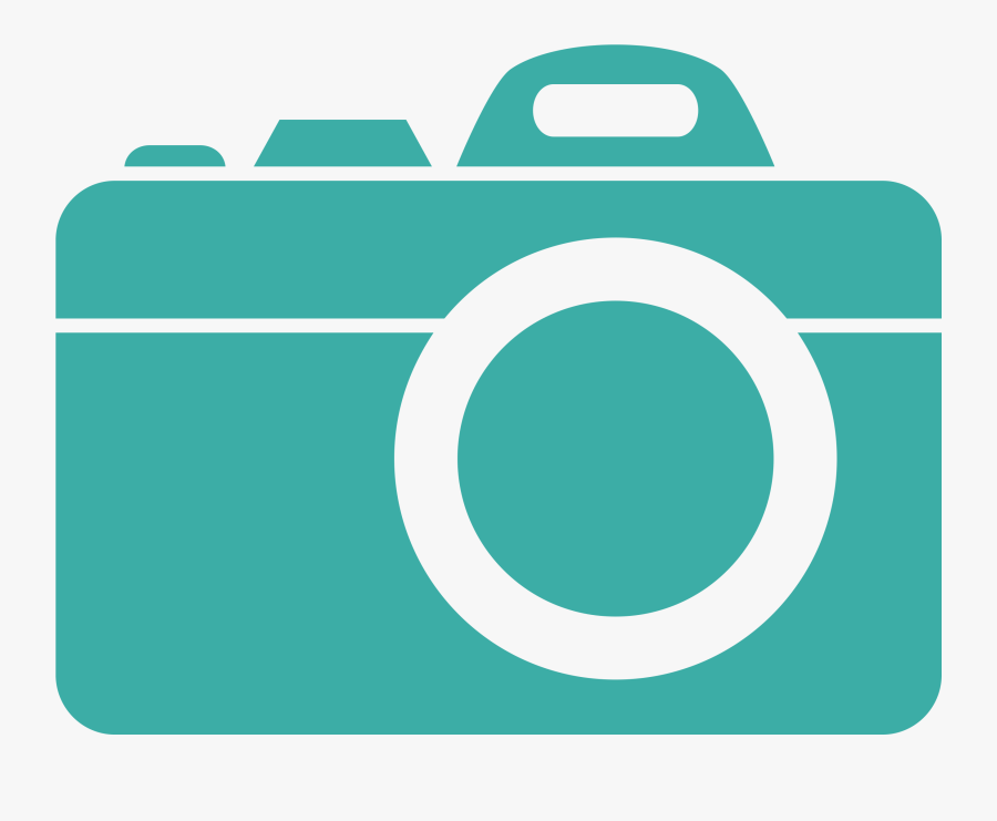 Professional Wedding Photography Logo - Teal Camera Clip Art, Transparent Clipart