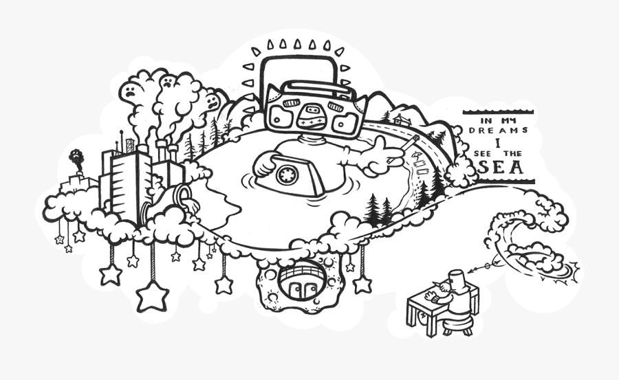 Drawn Depression Doodle - Illustration, Transparent Clipart