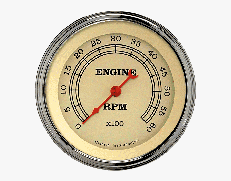 Classic Instruments Store Vintage - Vintage Tachometer, Transparent Clipart