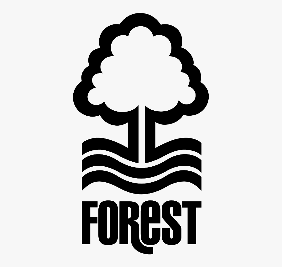 Transparent Forest Outline Clipart - Nottingham Forest Logo Vector, Transparent Clipart