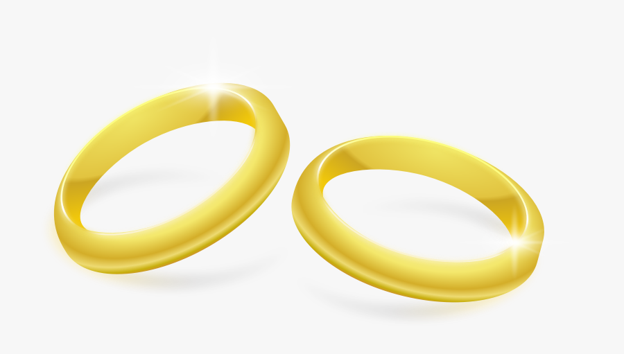 Clipart - Gold Rings - Aliança Clipart, Transparent Clipart
