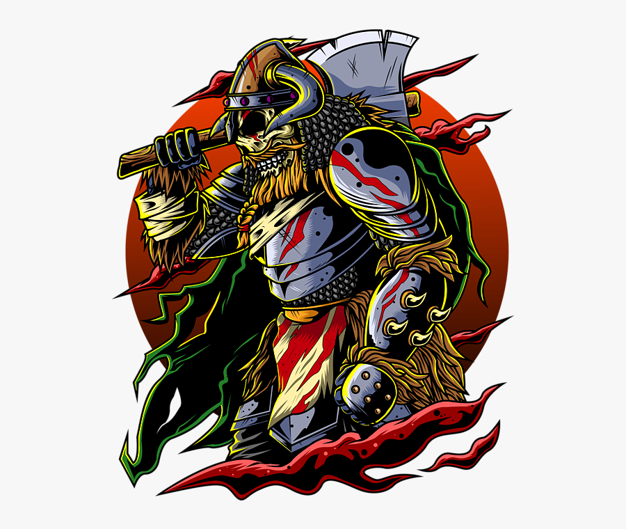 Samurai Viking Warrior, Transparent Clipart