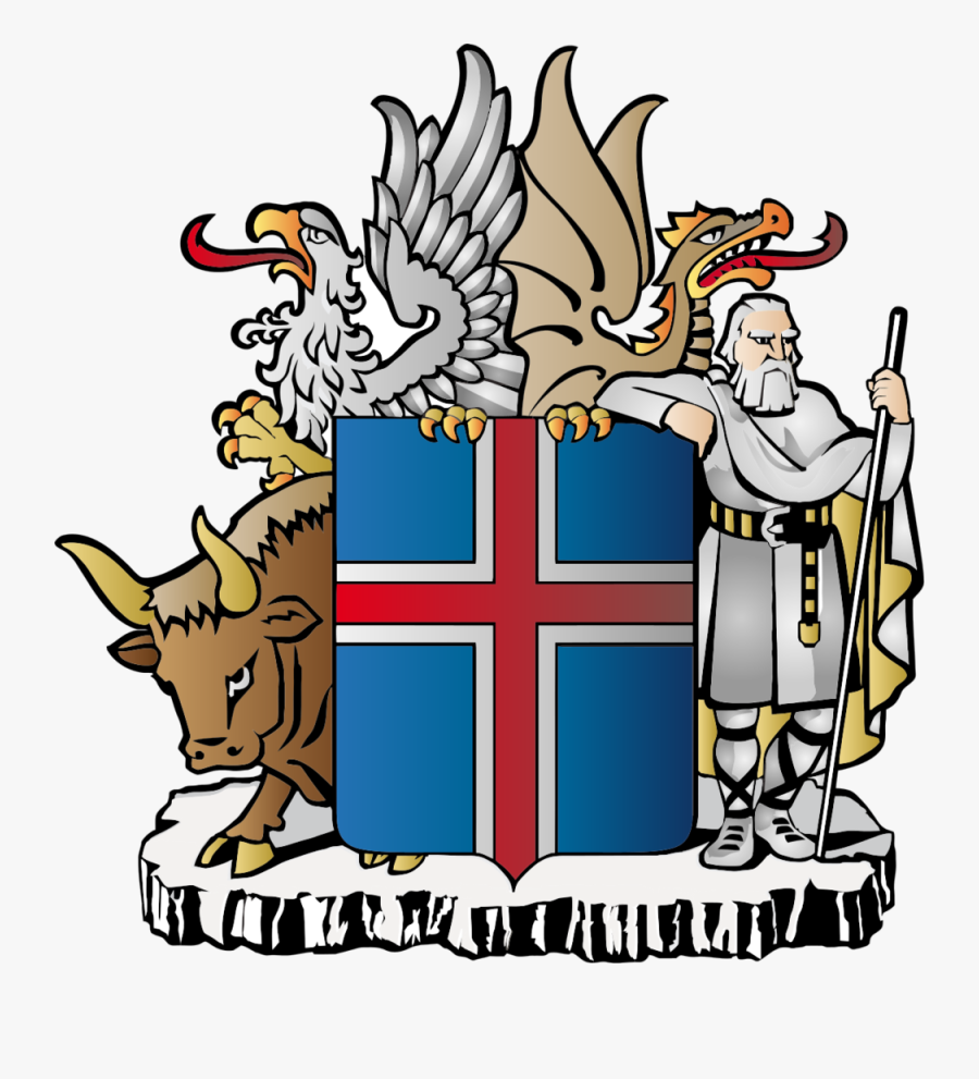 Defamation Is A Crime - Iceland Coat Of Arms, Transparent Clipart