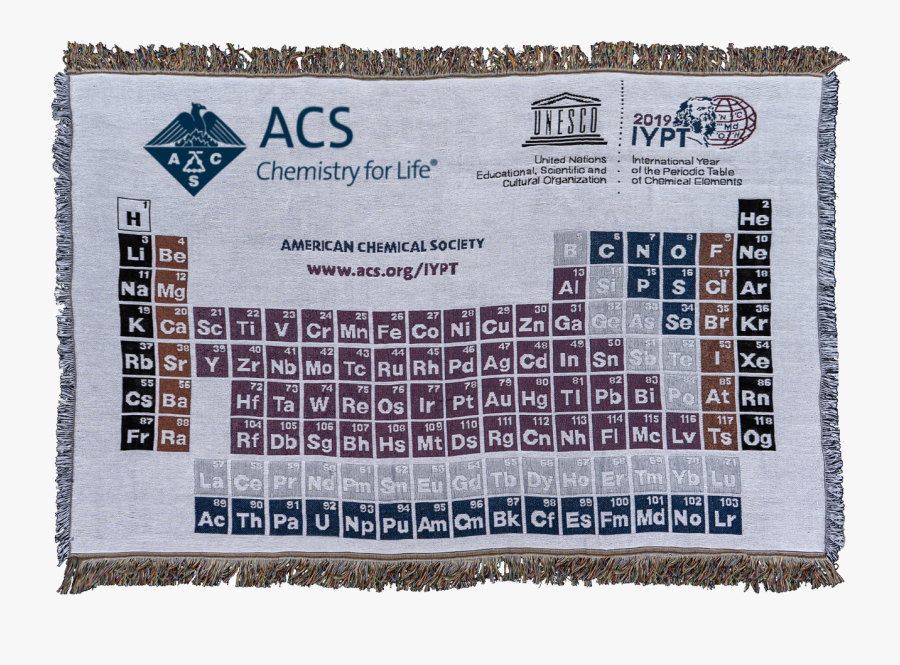 American Chemical Society Periodic Table Blanket , Free Transparent