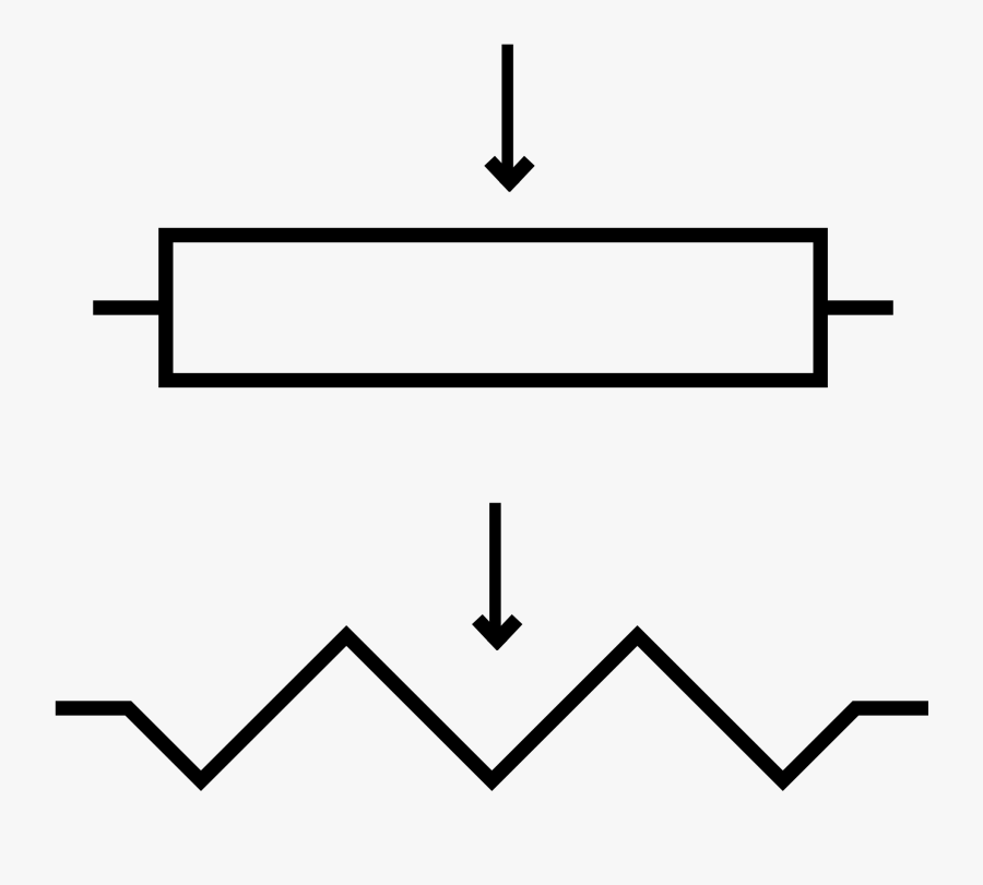 Clip Art File Schem Wikimedia Commons - Simbolo Resistore, Transparent Clipart